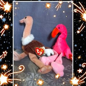 2 ty beanie baby's